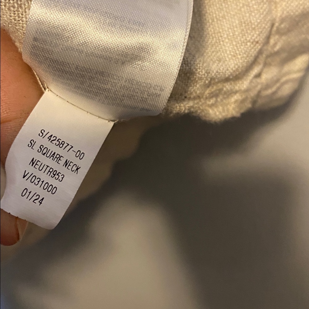 Old Navy Sleeveless Linen Blend Mini Dress Women’s XL Neutral Tan Square Neck - Picture 8 of 13